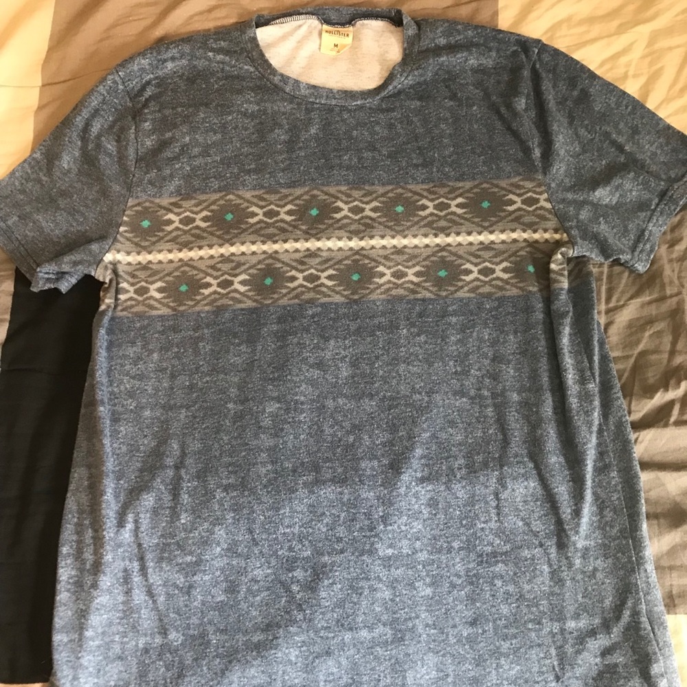 Hollister Short Sleeve Tee (M - Blue)